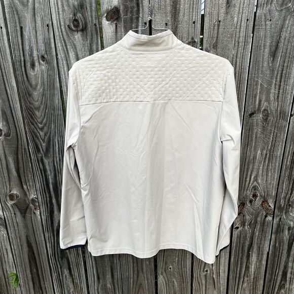 Bad Birdie Golf Hybrid Jacket Men's Medium Beige Water Repellant Softshell - Picture 10 of 16